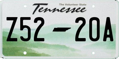 TN license plate Z5220A