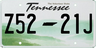TN license plate Z5221J