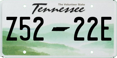 TN license plate Z5222E