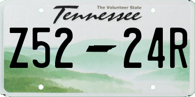 TN license plate Z5224R