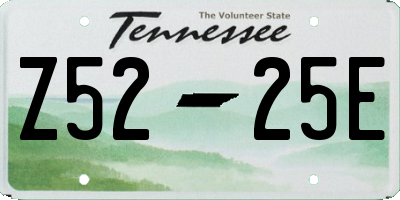 TN license plate Z5225E