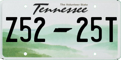 TN license plate Z5225T