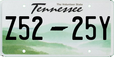 TN license plate Z5225Y