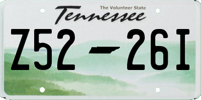 TN license plate Z5226I