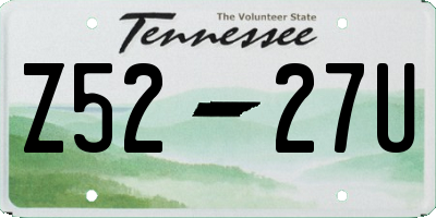 TN license plate Z5227U