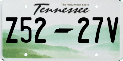 TN license plate Z5227V