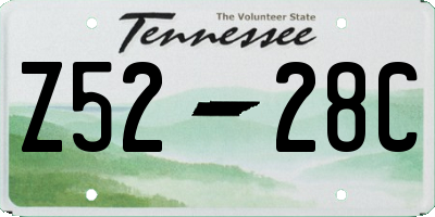 TN license plate Z5228C