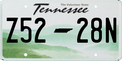 TN license plate Z5228N
