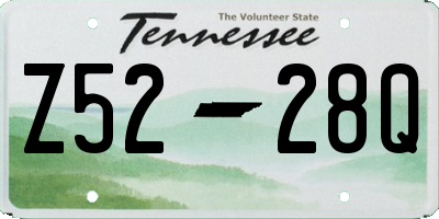 TN license plate Z5228Q