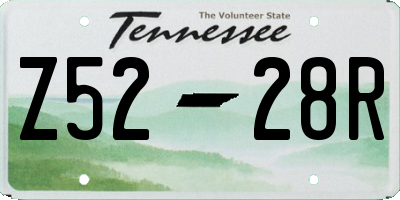TN license plate Z5228R