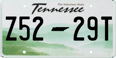 TN license plate Z5229T
