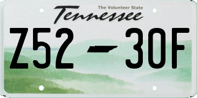 TN license plate Z5230F