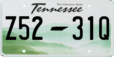 TN license plate Z5231Q