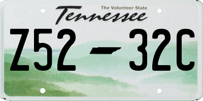 TN license plate Z5232C