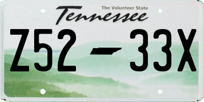 TN license plate Z5233X