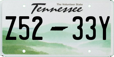 TN license plate Z5233Y