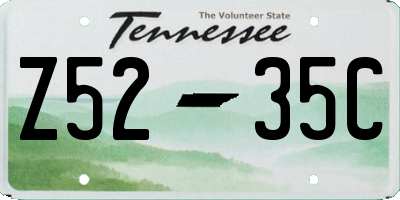 TN license plate Z5235C