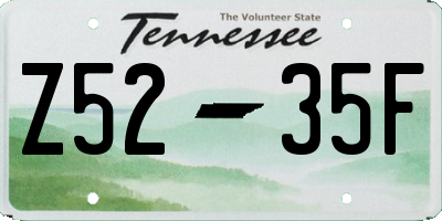TN license plate Z5235F