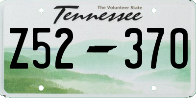 TN license plate Z5237O