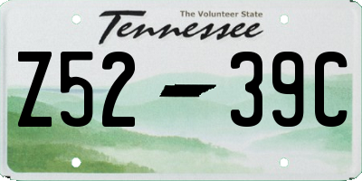 TN license plate Z5239C