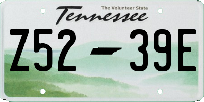 TN license plate Z5239E