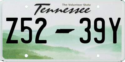 TN license plate Z5239Y