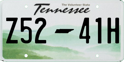 TN license plate Z5241H