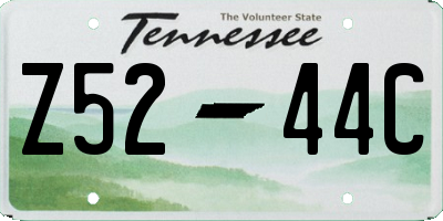 TN license plate Z5244C