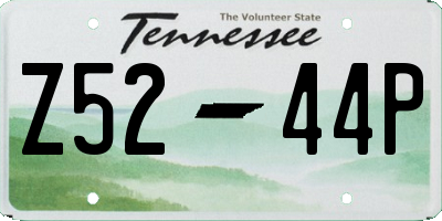 TN license plate Z5244P