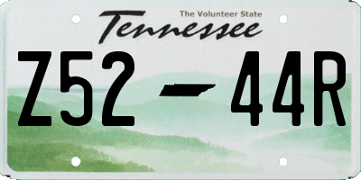TN license plate Z5244R