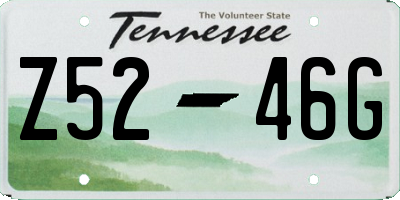 TN license plate Z5246G