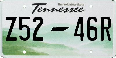 TN license plate Z5246R