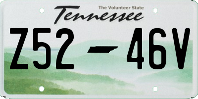 TN license plate Z5246V