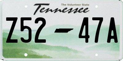 TN license plate Z5247A