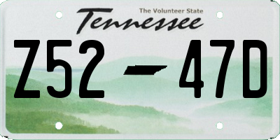 TN license plate Z5247D