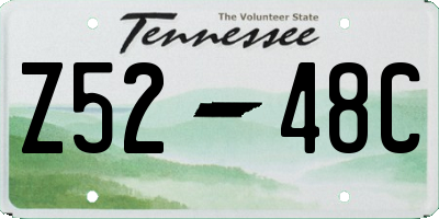 TN license plate Z5248C