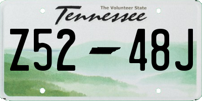 TN license plate Z5248J