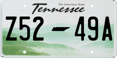TN license plate Z5249A