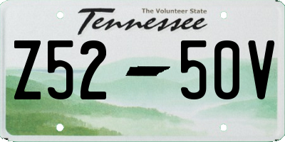 TN license plate Z5250V