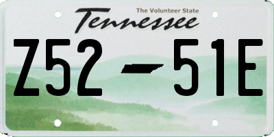 TN license plate Z5251E