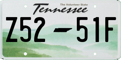 TN license plate Z5251F