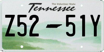 TN license plate Z5251Y