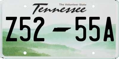 TN license plate Z5255A