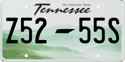 TN license plate Z5255S