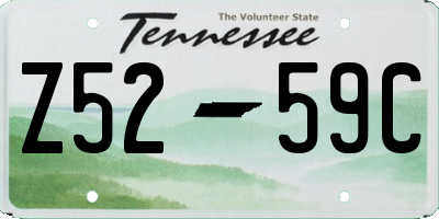 TN license plate Z5259C