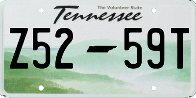 TN license plate Z5259T
