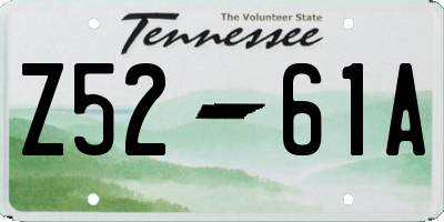 TN license plate Z5261A