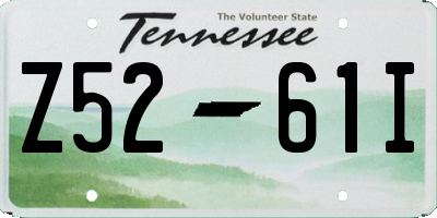 TN license plate Z5261I
