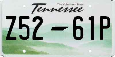 TN license plate Z5261P