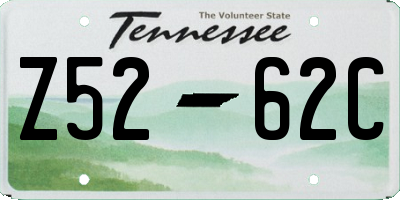 TN license plate Z5262C